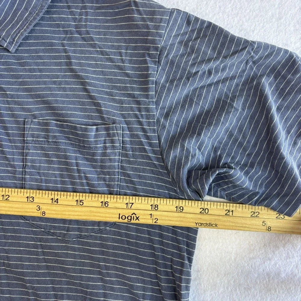 90's Ralph Lauren Polo Sport Sportsman Men's Small Polo Shirt Striped Blue White